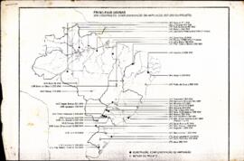 Mapa das Usinas Hidrelétricas em construção ou em estudo