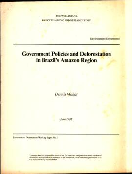 Government Policies and Deforestation in Brazil’s Amazon Region