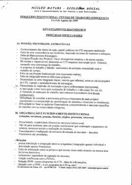 Seminário institucional centro de trabalho indigenista