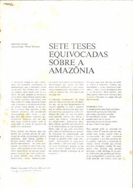 Sete teses equivocadas sobre a Amazônia