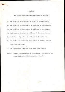 Políticas públicas regionais para Amazônia