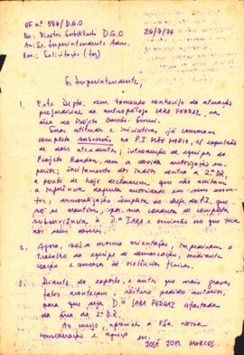 Pedido de afastamento da Iara Ferraz
