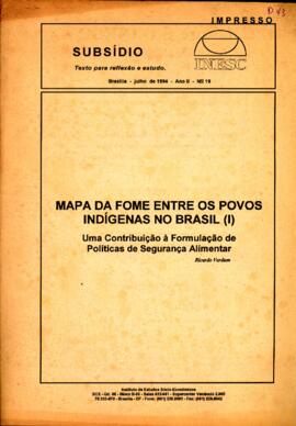 Mapa da Fome entre os Povos Indígenas no Brasil