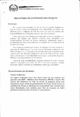 Relatório de atividade do CIVAJA.