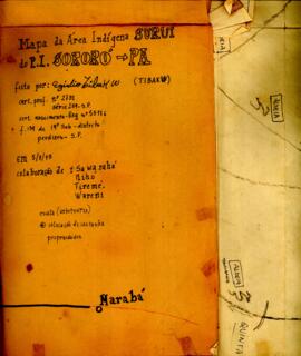Mapa: área indígena Suruí do P.I Sororó-PA