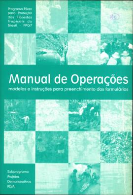 Manual de operações modelos e instruções para preenchimento dos formulários PD/A (Subprograma Pro...