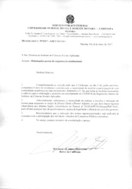 Orientação acerca da organização institucional