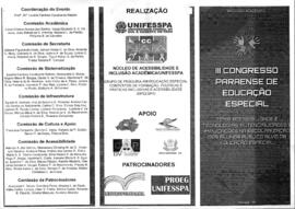 III Congresso Paraense de Educação Especial