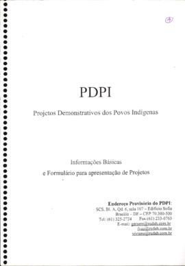 Cartilha contendo Informações Básicas e Formulário para apresentação de Projetos