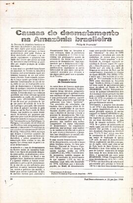 Causas do desmatamento na Amazônia brasileira