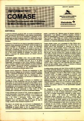 Conselho Editorial: COMASE-Comitê Coordenador das Atividades de Meio Ambiente do Setor Elétrico