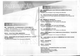 Programação do aniversário de cinco anos da UNIFESSPA