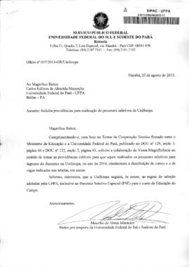 Organização dos Processos Seletivos da UNIFESSPA: Primeiros Passos para a Consolidação de uma Uni...