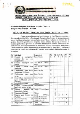 Projeto de preparação do acompanhamento e da consolidação da demarcação física da terra indígena ...