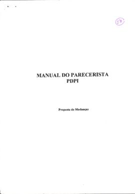 Manual do parecerista do PDPI