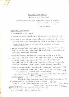 Programa Grande Carajás- Avaliação e perspectivas