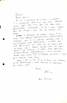 Carta à Sylvia