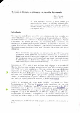 O avesso da história: os Aikewara e a guerrilha do Araguaia